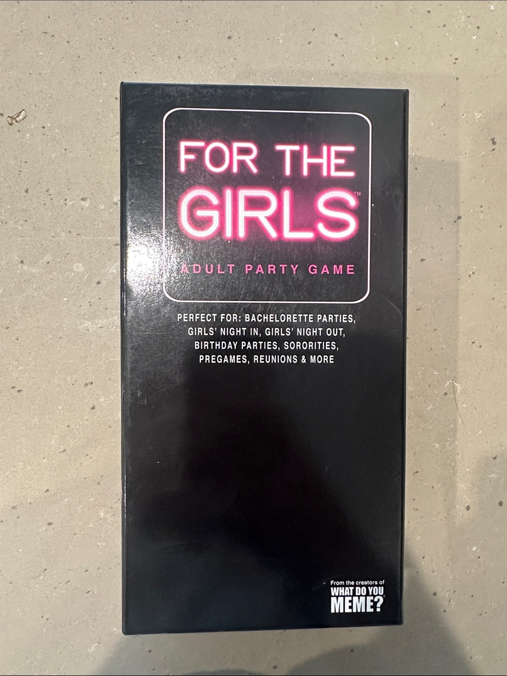 For the girls party game